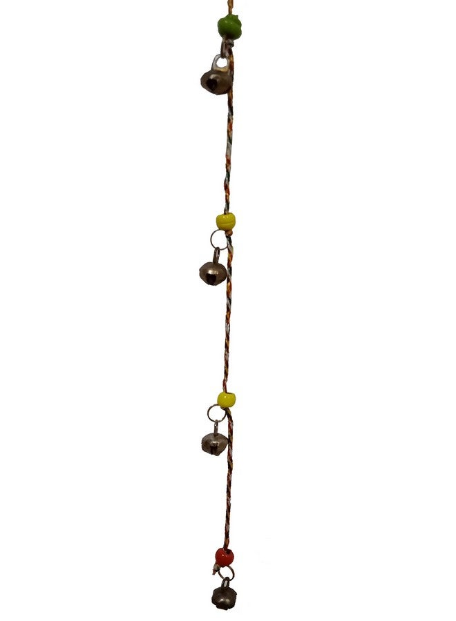 Purpledip Brass Wall Hanging Cow Bells String 12 Ghungroo Anklet Bells: Use as Feston, Bandhanwar Christmas Bells (12218A) - Image 1
