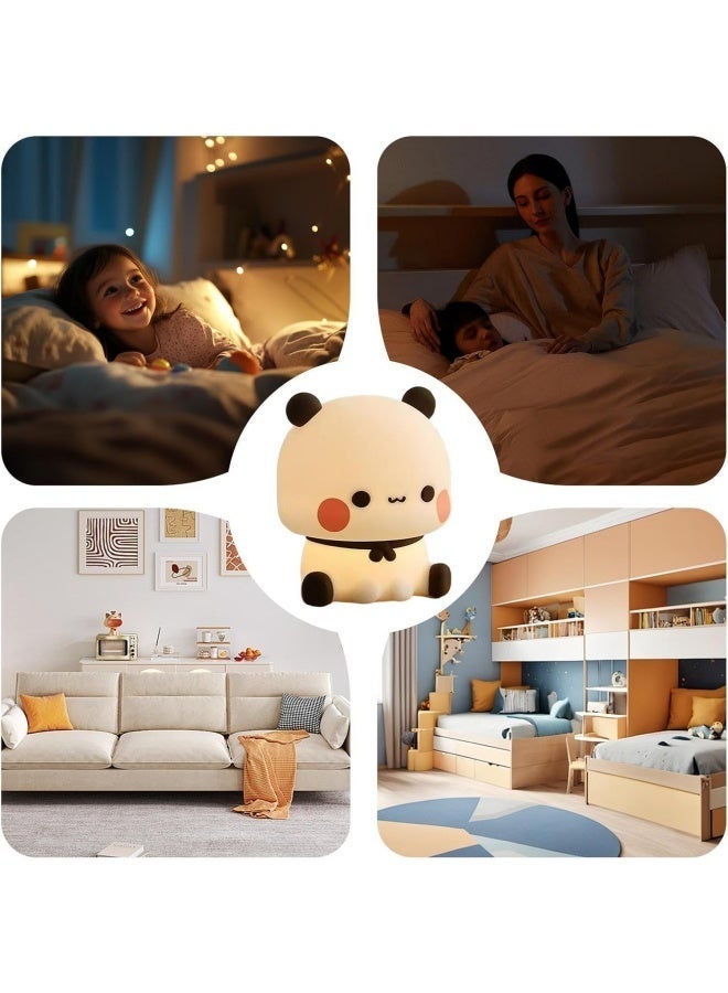 Cute table lamp, adorable night light, soft and cute LED night light, novel animal touch lamp, suitable for decorating nursery, toddler room, and boy's room. - Image 5