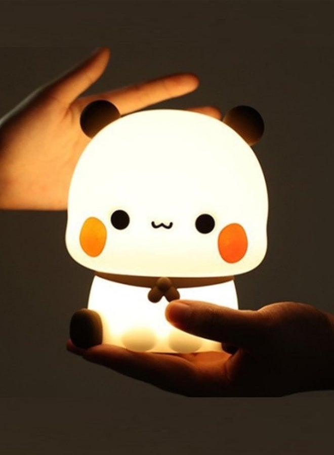 Cute table lamp, adorable night light, soft and cute LED night light, novel animal touch lamp, suitable for decorating nursery, toddler room, and boy's room. - Image 1