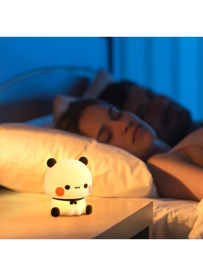 Cute table lamp, adorable night light, soft and cute LED night light, novel animal touch lamp, suitable for decorating nursery, toddler room, and boy's room. - Image 3