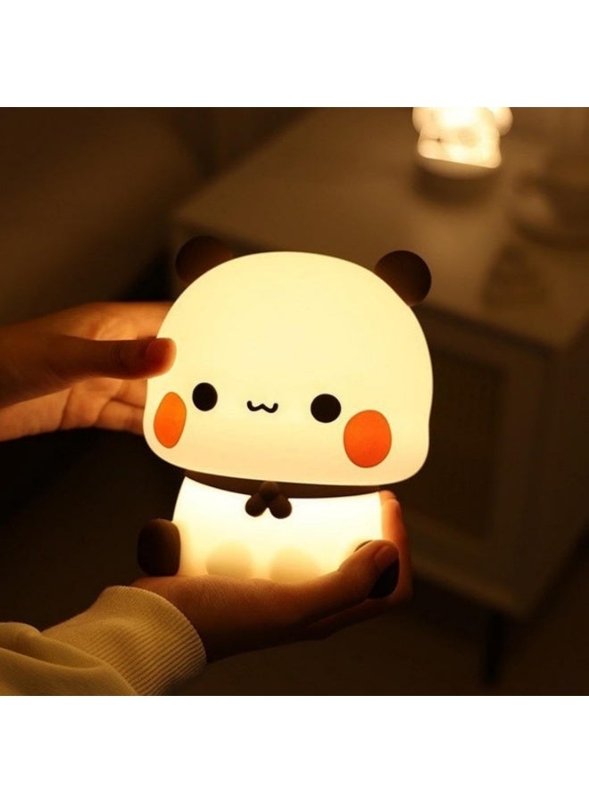 Cute table lamp, adorable night light, soft and cute LED night light, novel animal touch lamp, suitable for decorating nursery, toddler room, and boy's room. - Image 4