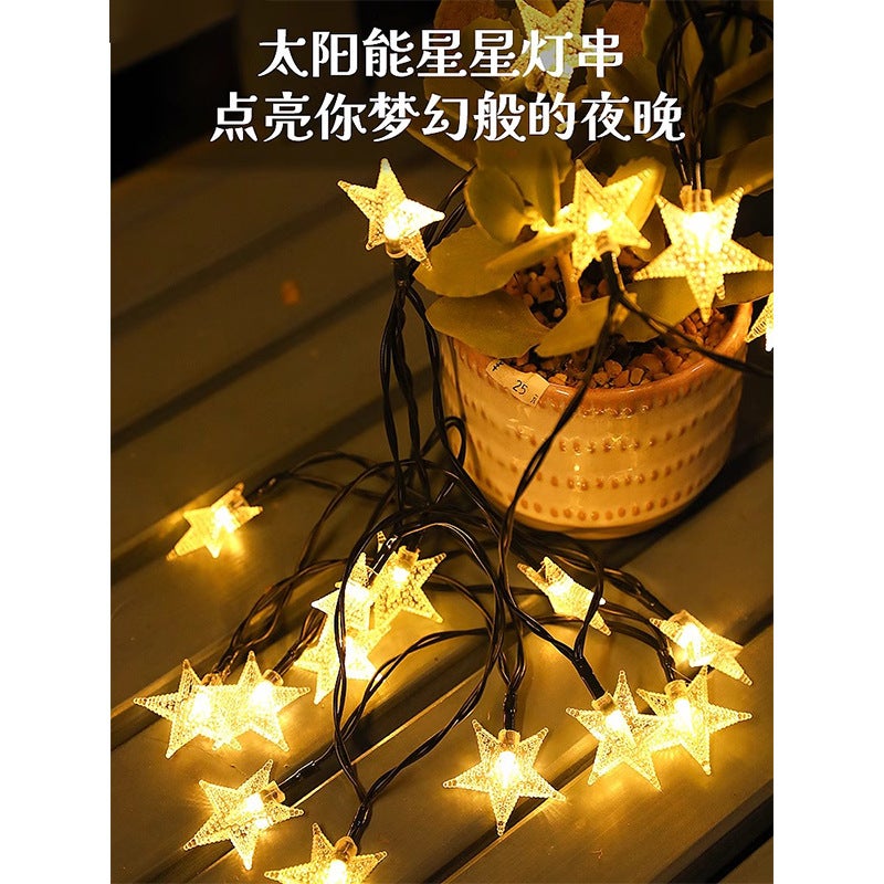 Generic Solar LED Star Christmas Lights Outdoor Waterproof Solar section [5 m 20 lamp]] 