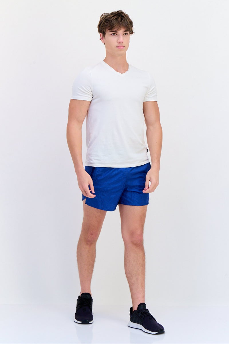 Nike Men Standard Fit Training Short, Blue  - Image 4