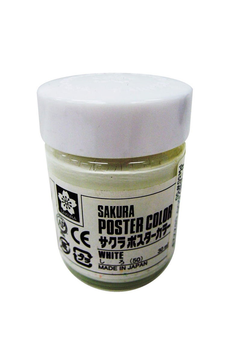 SAKURA Poster Color White 30.00 ml