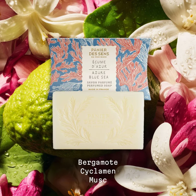 Panier Des Sens  Mediterannean Perfumed Soap Azure Blue Sea 150G for Women | Best Price UAE