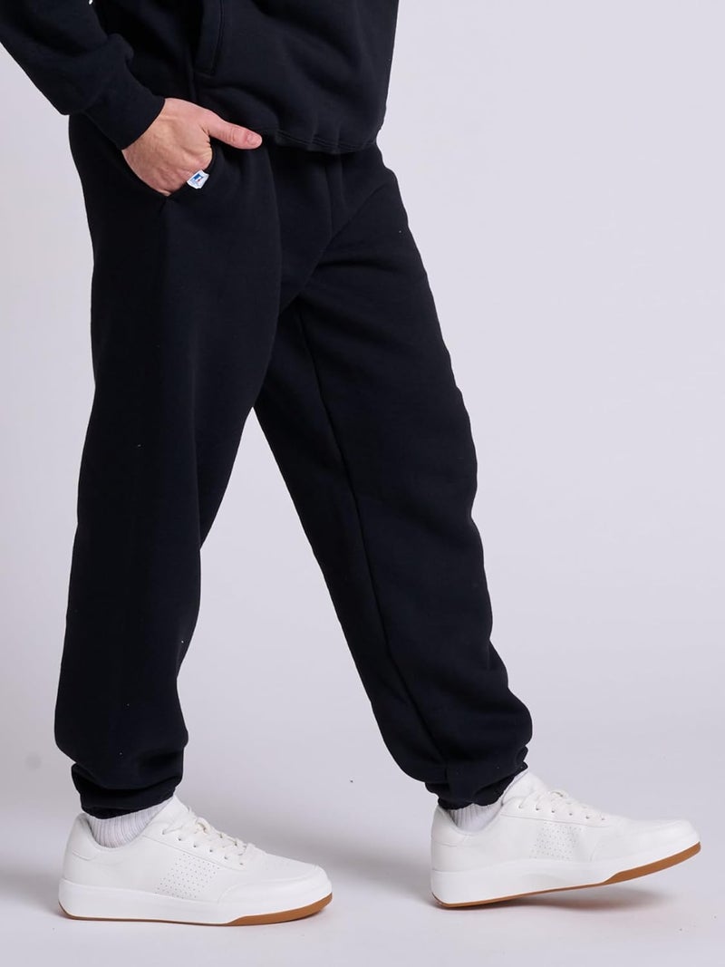 Russell Athletic Men's Dri-Power Fleece Sweatpants with Pockets - Black, Medium - Image 3