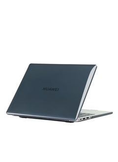 Hard Shell Case Protective Snap On Cover Compatible with Huawei MateBook Plastic Hard Shell Laptop Case Cover (Crystal Black for MateBook D14 (2023/2024))