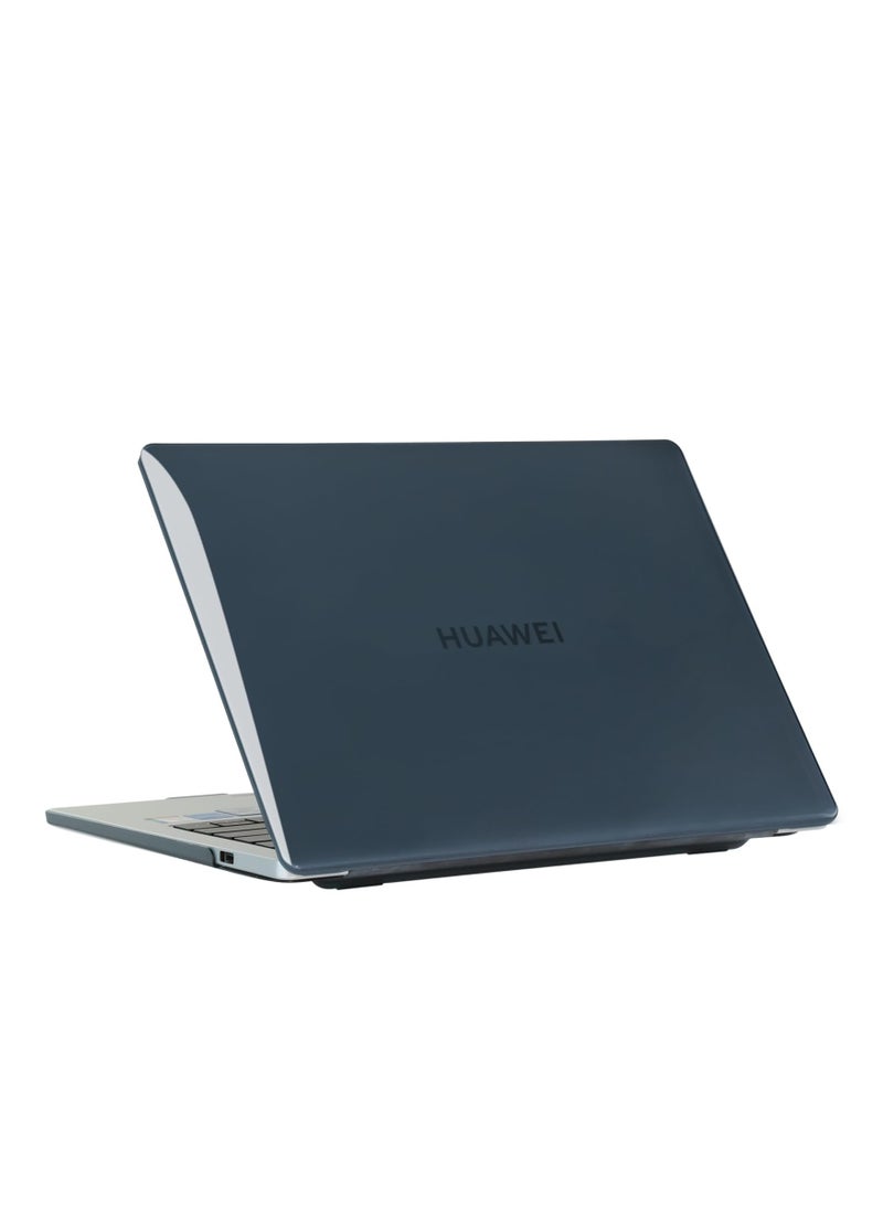 Generic - Hard Shell Case Protective Snap On Cover Compatible with Huawei MateBook Plastic Hard Shell Laptop Case Cover (Crystal Black for MateBook D14 (2023/2024)) - Image 1