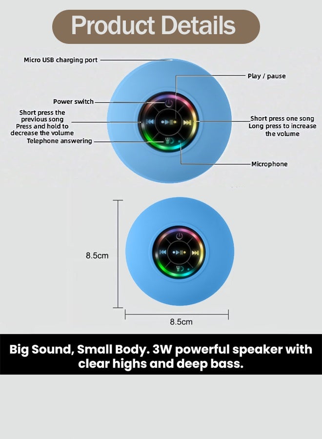 Suction cup multifunctional household waterproof Bluetooth speaker - Image 4