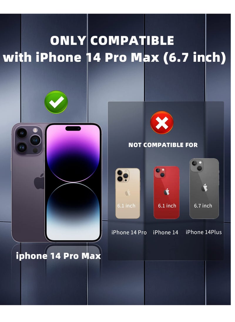 SYOSI - Designed for iPhone 14 Pro Max Case 6.7inch, Military Grade Drop Protection, Skin-Friendly PC Back, Advanced Camera Protection Ring, Anti-Scratch Anti-Fingerprint for iPhone 14 Pro Max (Deep Blue) - Image 1