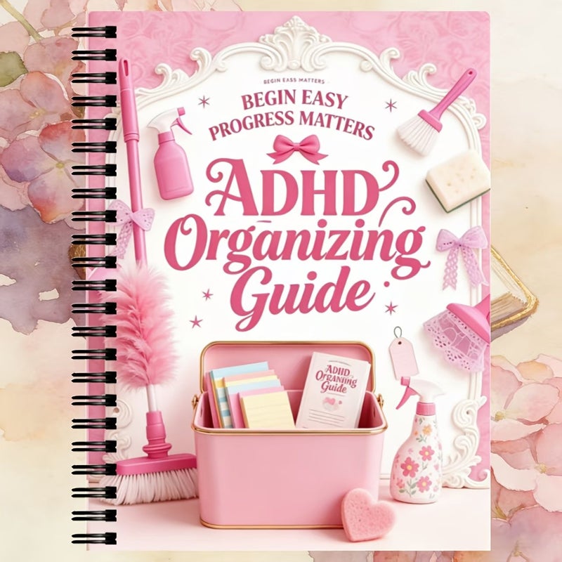 ADHD Cleaning Planner Spiral Bound Pink Color Code Cleaning Schedule Daily Weekly Monthly Yearly Planner Chore List For Home Office Housekeepers And Moms Productivity Planning And Cleaning Record Book Durable Cover Design Task Management - Image 3