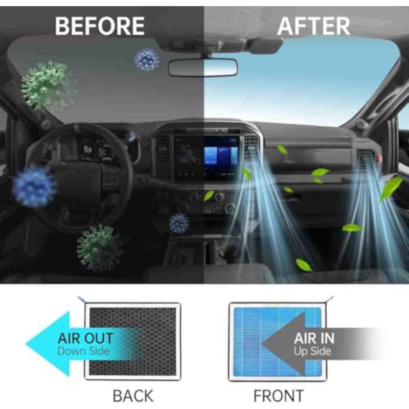 CP809 CF11809 Cabin Air Filter With Activated Carbon, Compatible with Chevy Silverado 2014-2022, GMC Sierra 2015-2019, Cadillac Escalade 2015-2020 - Image 5
