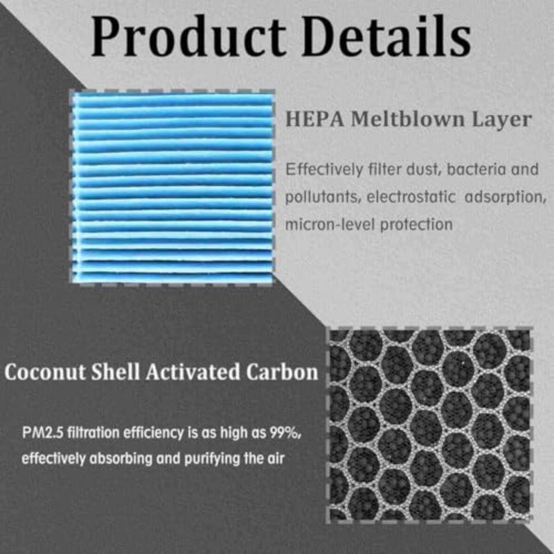 CP809 CF11809 Cabin Air Filter With Activated Carbon, Compatible with Chevy Silverado 2014-2022, GMC Sierra 2015-2019, Cadillac Escalade 2015-2020 - Image 3