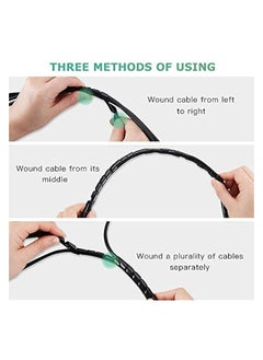 AGPtek 2pcs Spiral Cable Wrap Polyethylene 10M Wire Sleeve Cover for TV DVD Stereo Antenna Computer Cable Management Organizer Flexible Cord Tube Protector(Dia 6mm-Length 4m, Dia 4mm-Length 6m, Black)  - Image 5