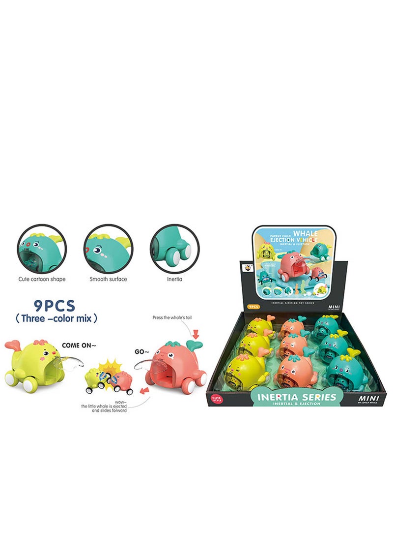 Toyland 12 Pcs Press toy Scooter Fall resistant inertia Boy parent-child interactive - Image 1