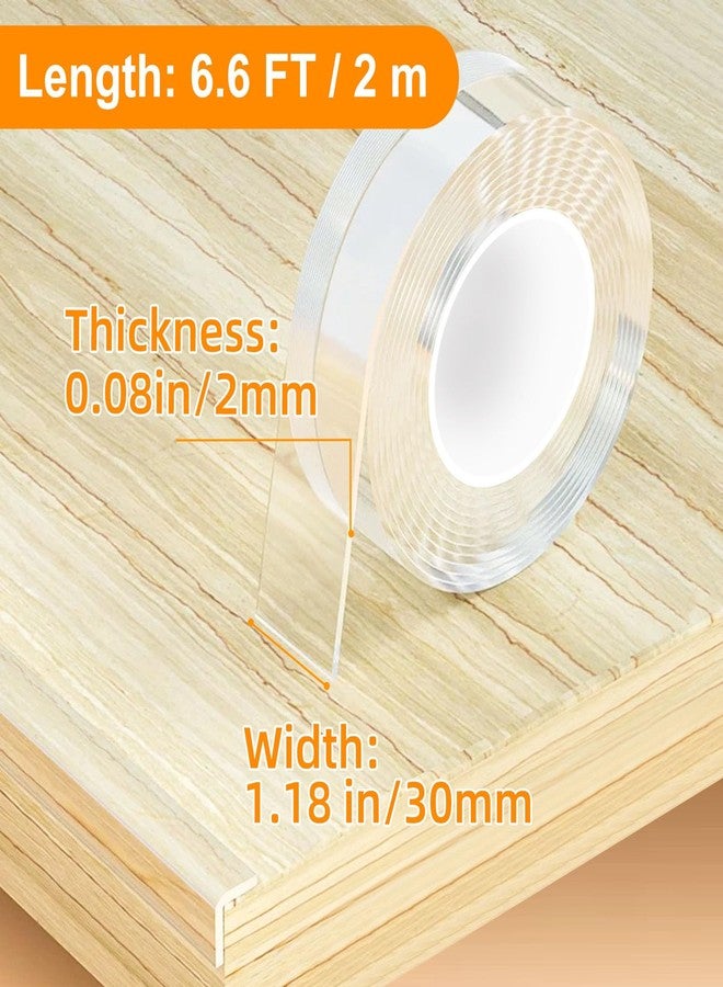 CHENYA Clear Soft Corner Protectors for Furniture Strip,1.18 in x 6.6 FT,Sharp Edge & Table Bumper,Window Edge,Wall Protector, Soft Corner Guards Safe for Proof,Table Corner Protectors in Family - Image 2