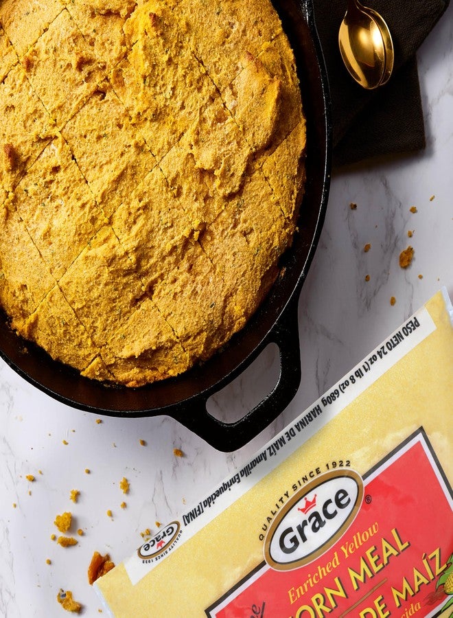 Grace Enriched Fine Corn Meal 24oz - Harina de Maiz - Image 2
