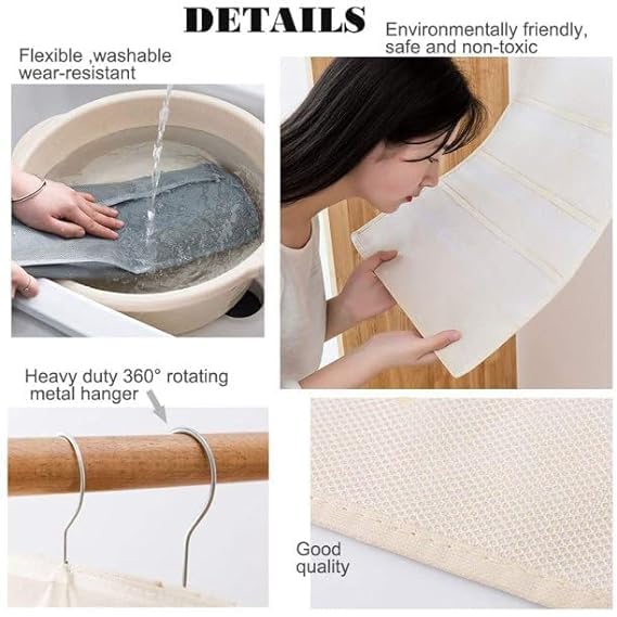 AG E-Com AG ECom DualSided 1218 30 Pocket Hanging Closet with Mesh Pockets Wardrobe Storage Cloth Space Saver Bag for Bra Underwear Underpants Socks 78 X 40cm Grey  - Image 2