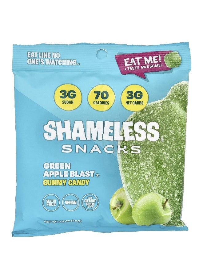 Shameless Snacks Shameless Snacks, Gummy Candy, Green Apple Blast®, 6 Bags, 1.8 oz (50 g) Each  - Image 3