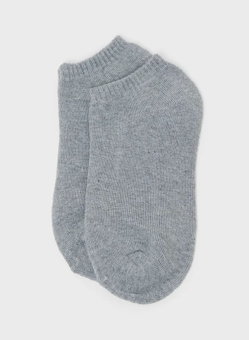Seventy Five Basics Pack Of 5 Ankle Socks
