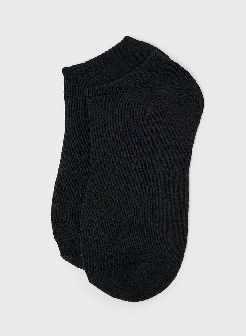 Seventy Five Basics Pack Of 5 Ankle Socks