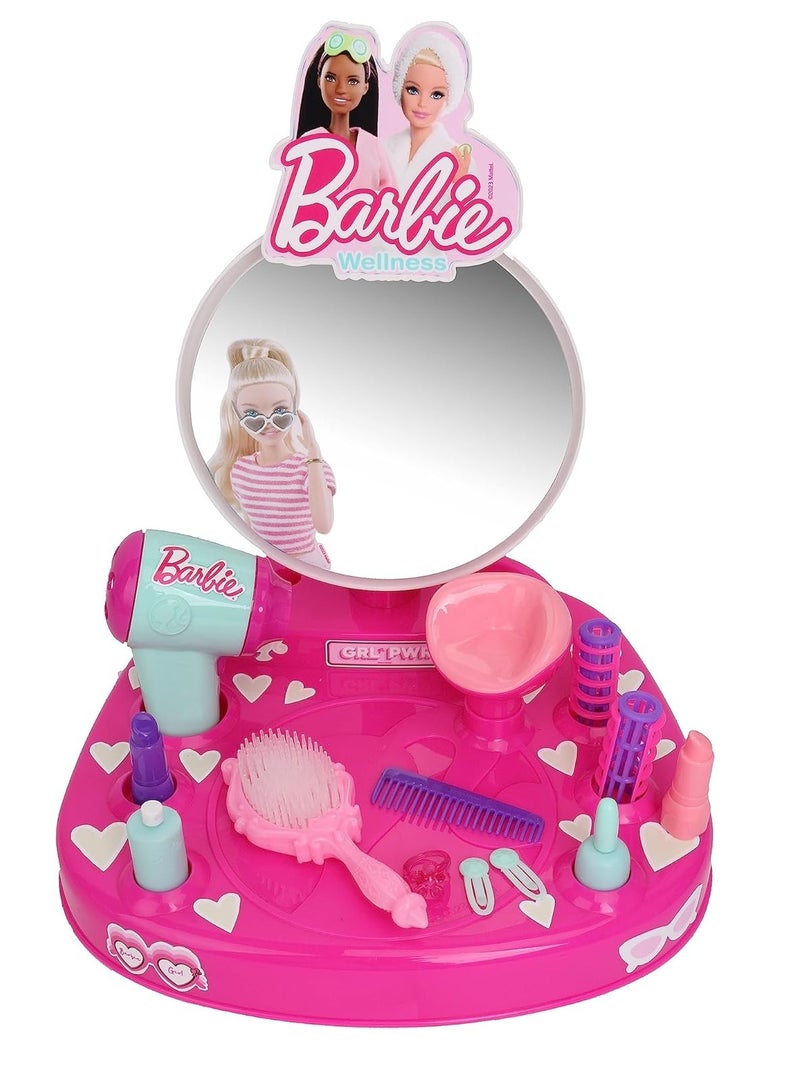 باربي خزانة ملابس مع مجموعة لعب بالضوء والصوت - Image 1