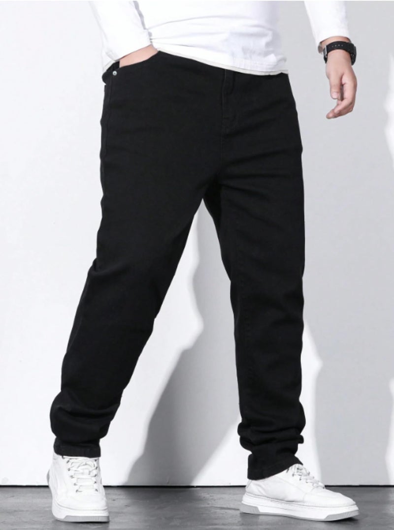 Ben Martin Plus Size Jeans for Man || Big Size Stretchable Jeans for Men || Smart Fit Regular Fit Jean's Pants for Men's || Comfortable Cotton Denim Jins Pant for Men:s, Black - 40 (2) - Image 4