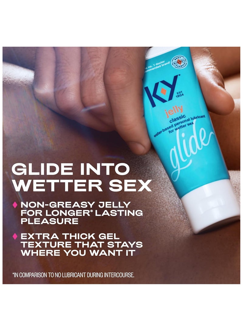 K-Y KY Jelly Water Based Lube, Non-Greasy Water Based Personal Lubricant Lube, 2 oz - Image 4