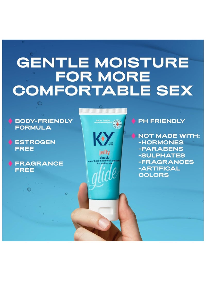 K-Y KY Jelly Water Based Lube, Non-Greasy Water Based Personal Lubricant Lube, 2 oz - Image 5
