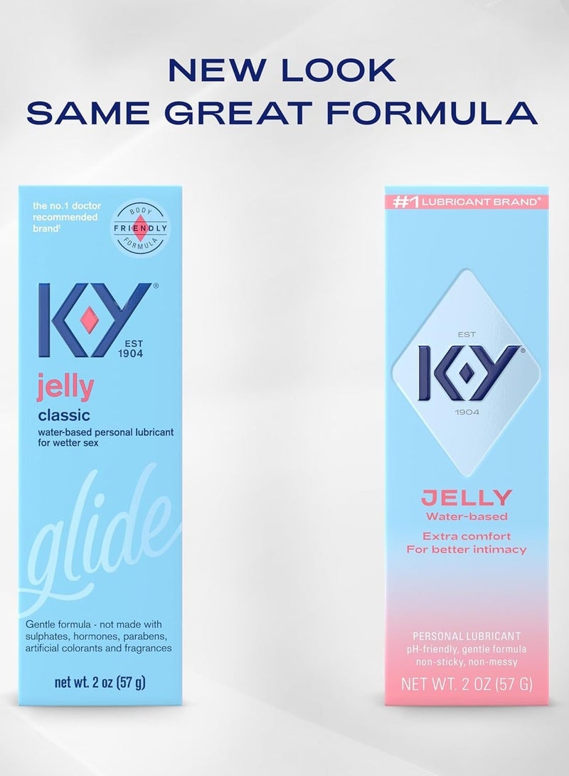 K-Y KY Jelly Water Based Lube, Non-Greasy Water Based Personal Lubricant Lube, 2 oz - Image 2