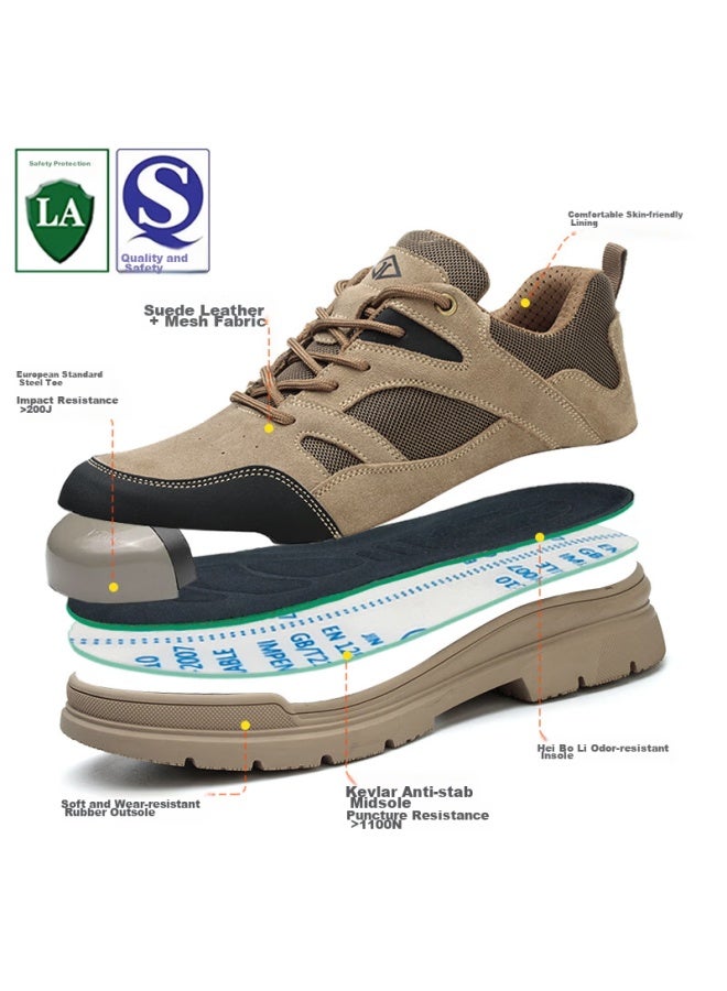 Dinggu Dinggu Safety Shoes For Men, New Style, All-Season, Odor-Resistant, Anti-Smashing, Anti-Puncture, Steel Toe Cap, Construction Site Safety, 1115Mhbu38 - Image 5