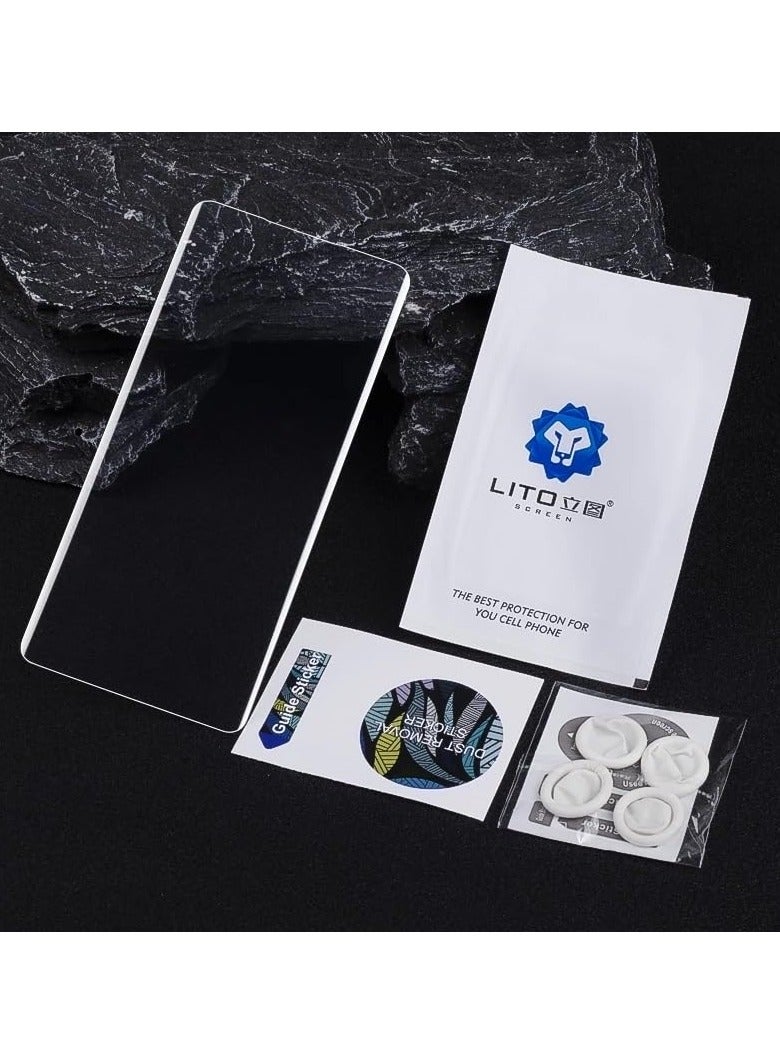 ليتو واقي شاشة سائل من الليثيوم والأشعة فوق البنفسجية متوافق مع هاتف Vivo V30 / V30 Pro مقاوم للغاية، ومقاوم للكسر، ومقاوم للخدش، وخالٍ من الفقاعات، وصديق للجراب - Image 3