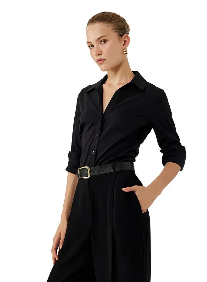 Koton  Classic Neck Shirt for Women | Best Price UAE