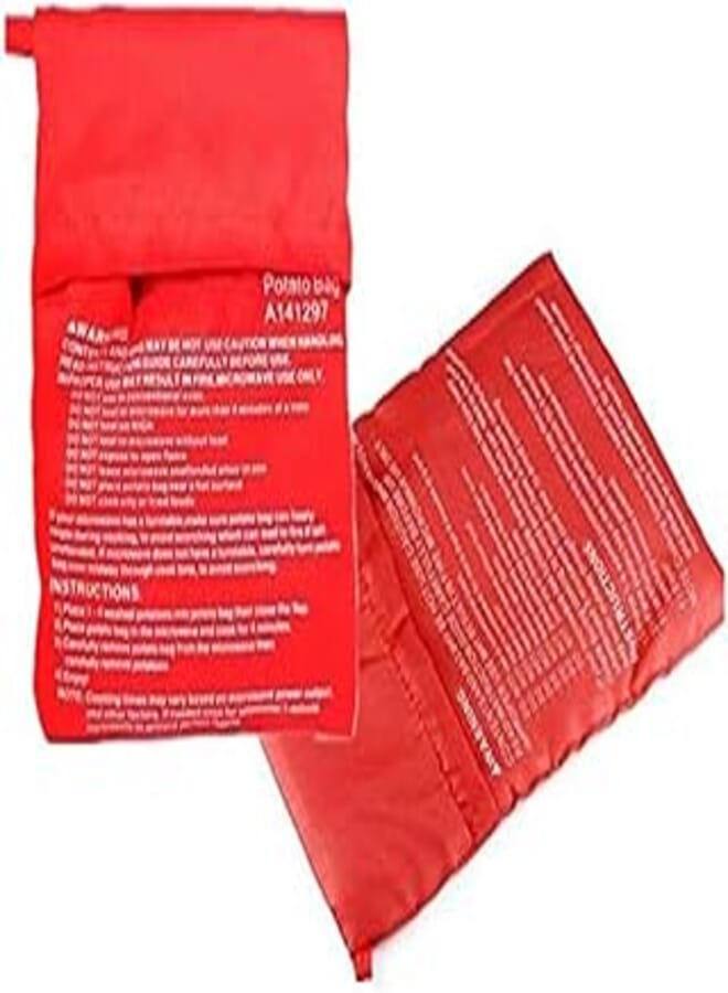 2PCs Potato Microwave Cooking Bag Washable Cooker Bag Baked Potato Quick Fast (cooks 4 potatoes at once)