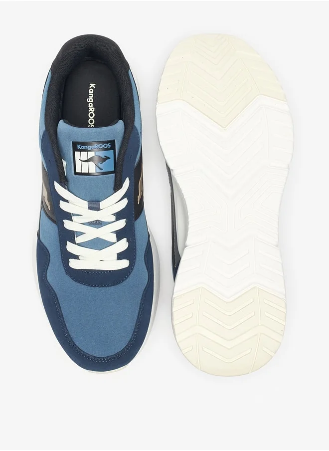 كانغاروس Men's Panelled Lace-Up Sports Shoes