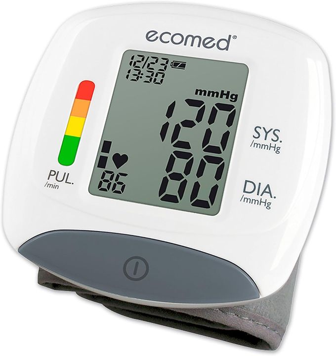 medisana Ecomed Accurate Wrist Blood Pressure Measurement Monitor for Home Use Heartbeat Arrhythmia Detector Based on World Health Organisation Guidelines 60 Memories Certified Medical Device Storage Bag - Image 4
