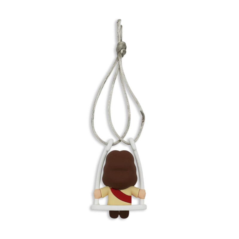 GOOFBALLS Funny Hanging Mirror Swing â€“ Quirky and Unique Decor for Car Rearview Mirror, Bedroom or Living Room - Jesus - Image 5