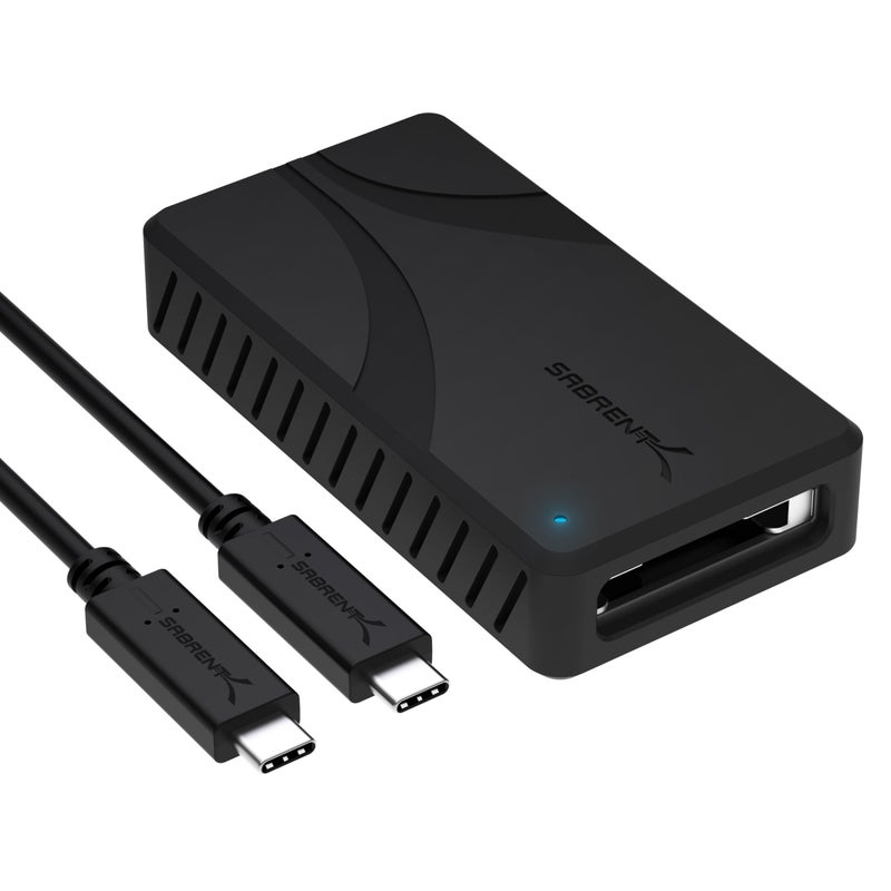 SABRENT USB4 CFexpress Type B Card Reader 40Gbps Transfer Speed Aluminum Alloy Body Detachable USBC Cable Silicone Sleeve OTG Support Compatible with Cameras Laptops and Cages CRU4XB - Image 2