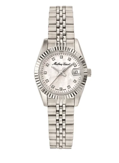 Mathey-Tissot Mathey II Quartz Crystal White Mother of Pearl Dial Ladies Watch D710AI