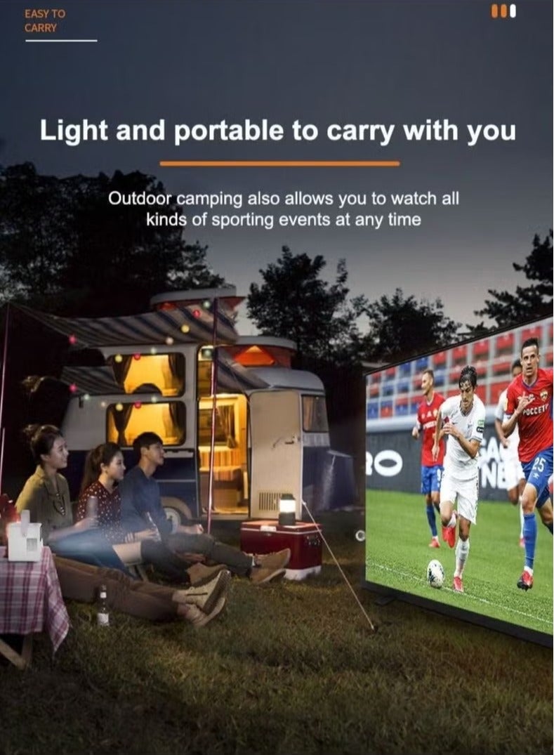 Umiio Portable HD WiFi Theatre Android TV Projector System for FIFA Special – Indoor & Outdoor Use, 1080P HD Resolution, Wireless Connectivity, 50,000 Hours Lamp Life, Built-In Android TV Supports Streaming  Gaming - Image 3