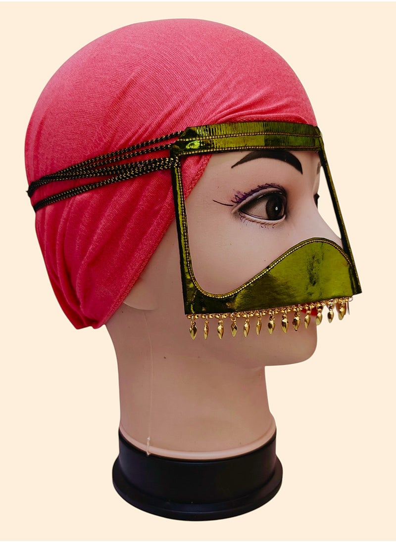 ماركة غير محددة بتولة، برقع، نقاب، قناع وجه عربي تقليدي، تصميم فاخر جديد قطعة واحدة  - Image 2