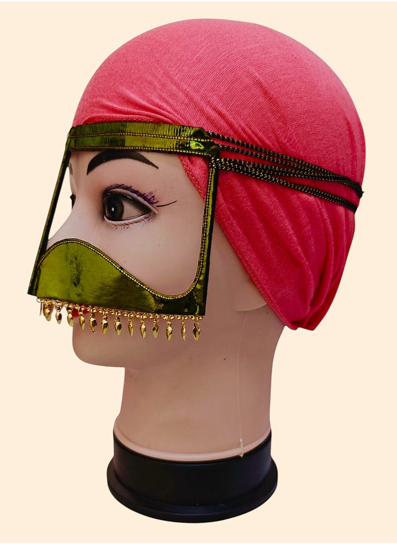 ماركة غير محددة بتولة، برقع، نقاب، قناع وجه عربي تقليدي، تصميم فاخر جديد قطعة واحدة  - Image 3