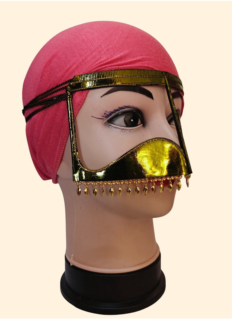 ماركة غير محددة بتولة، برقع، نقاب، قناع وجه عربي تقليدي، تصميم فاخر جديد قطعة واحدة  - Image 4