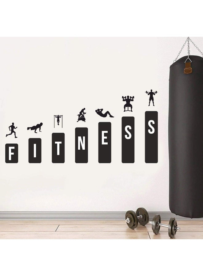 Home Trove Stickme ' Gym - Fitness - Height - Gym Fitness Motivation Wall Sticker'  - Image 2