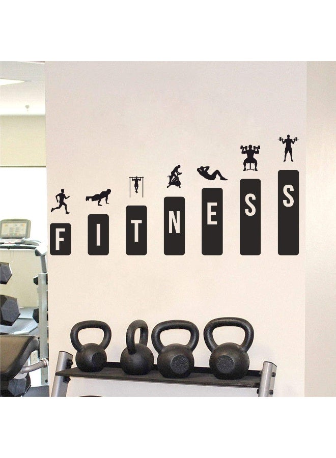 Home Trove Stickme ' Gym - Fitness - Height - Gym Fitness Motivation Wall Sticker'  - Image 1