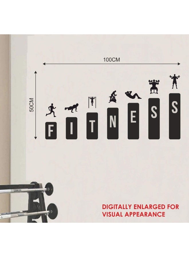 Home Trove Stickme ' Gym - Fitness - Height - Gym Fitness Motivation Wall Sticker'  - Image 3
