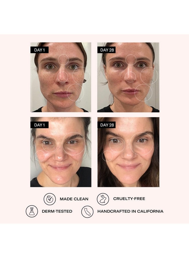 أوداسايت فيتامين C ومصل الهيالورونيك لتفتيح الوجه، مصل الوجه المضاد للشيخوخة يستهدف فقدان الشد والبقع الداكنة، فيتامين E وماء زهور النيرولي للحصول على بشرة ناعمة، 1 أونصة سائلة - Image 5