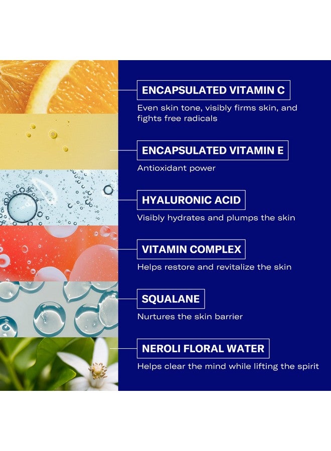 أوداسايت فيتامين C ومصل الهيالورونيك لتفتيح الوجه، مصل الوجه المضاد للشيخوخة يستهدف فقدان الشد والبقع الداكنة، فيتامين E وماء زهور النيرولي للحصول على بشرة ناعمة، 1 أونصة سائلة - Image 3