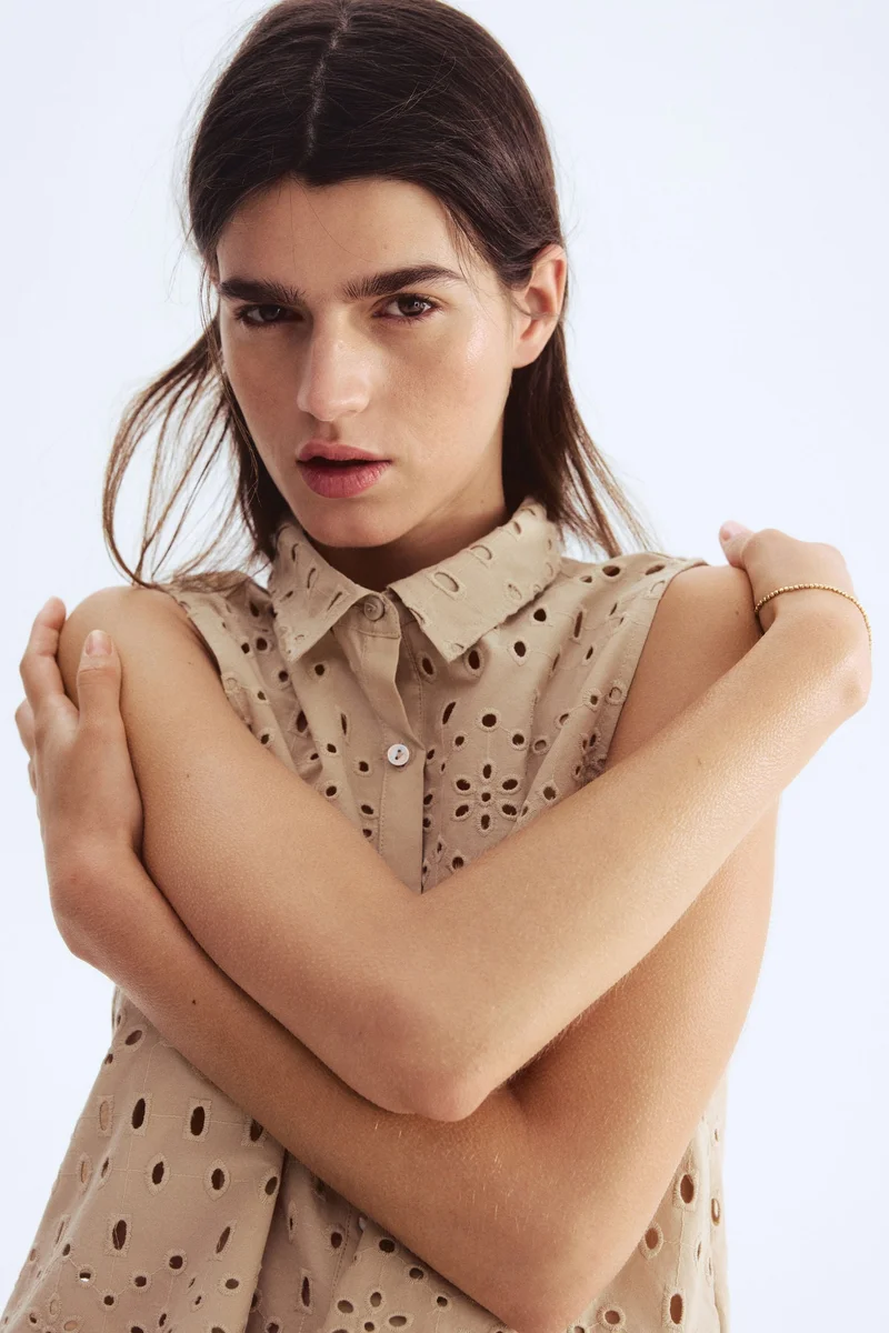 H&M Broderie anglaise shirt