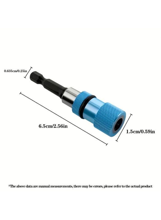 Magnetic Bit Extension Rod Blue Adjustable Sleeve For Different Screw Specifications - Image 3